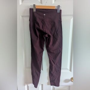 Lululemon Athletica Burgundy Leggings
